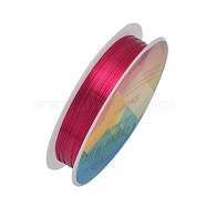 Round Copper Jewelry Wire, Crimson, 18 Gauge, 1mm, about 8.2 Feet(2.5m)/roll(CWIR-CW1mm-27)