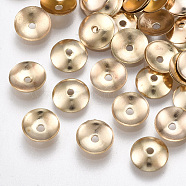 Iron Bead Caps, Nickel Free, Apetalous, Light Gold, 6x1mm, Hole: 1.2mm(IFIN-T007-42KC-NF)