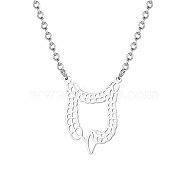 Stainless Steel Pendant Necklaces for Women, Stainless Steel Color, no size(RN1882-2)