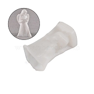 DIY Angel Figurine Statue Silicone Molds, Portrait Sculpture Resin Casting Molds, for UV Resin, Epoxy Resin Craft Making, Book Pattern, 67x70x116mm, Inner Diameter: 57x60x115mm(DIY-A035-03B)