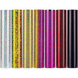 BENECREAT 7 Sheets 7 Colors Laser Heat Transfer Vinyl Sheets, for T-Shirt, Clothes Fabric Decoration, Rectangle, Mixed Color, 30x25cm, 1 sheet/color(DIY-BC0003-18)