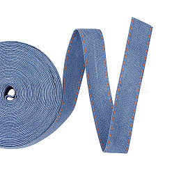 Stitch Denim Ribbon, Garment Accessories, for DIY Crafts Hairclip Accessories and Sewing Decoration, Royal Blue, 2.5cm, 10m/bag(OCOR-TAC0009-04C-02)