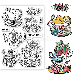 Custom PVC Plastic Clear Stamps, for DIY Scrapbooking, Photo Album Decorative, Cards Making, Fruit, 160x110x3mm(DIY-WH0448-0316)