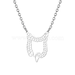 Stainless Steel Pendant Necklaces for Women, Stainless Steel Color, no size(RN1882-2)