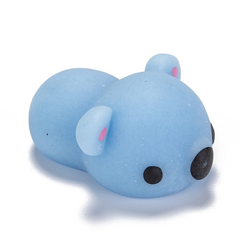 Koala Shape Stress Toy, Funny Fidget Sensory Toy, for Stress Anxiety Relief, Light Steel Blue, 38x31x17mm