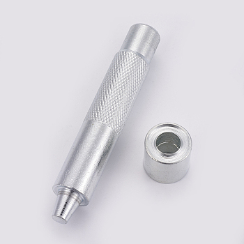 45# Steel Eyelets Installation Tools, Stainless Steel Color, 100x16mm, 21x19mm