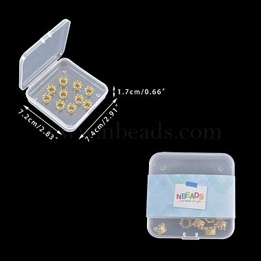 Étagères en laiton micro pavé perles de zircon cubiques(ZIRC-NB0001-08)-6