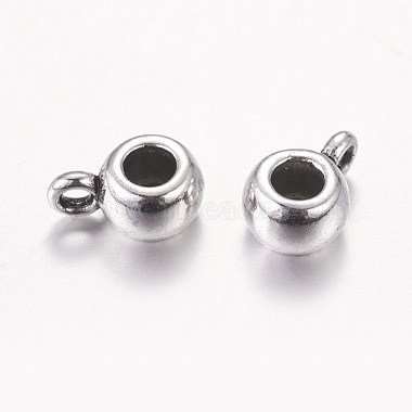 Fianzas de tubo de aleación de plata tibetana(X-AB017H-NF)-2