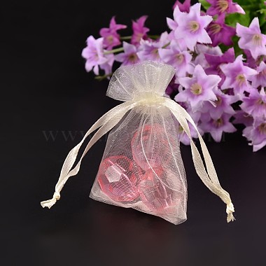 Ivory Rectangle Organza Bags