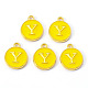 Golden Plated Alloy Enamel Charms(X-ENAM-S118-09Y)-1