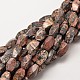 Natural Leopard Skin Jasper Twist Beads Strands(G-P093-04)-1