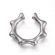 304 Stainless Steel Pendants, Wreath, Stainless Steel Color, 16x16x2.5mm(STAS-H120-01P-B)