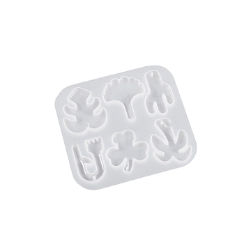 DIY Food Grade Silicone Pendant Molds, Resin Casting Molds, for UV Resin, Epoxy Resin Jewelry Making, Leaf, 106x114x7mm