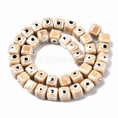 Handmade Porcelain Ceramic Beads Strands(PORC-T006-01K)-2
