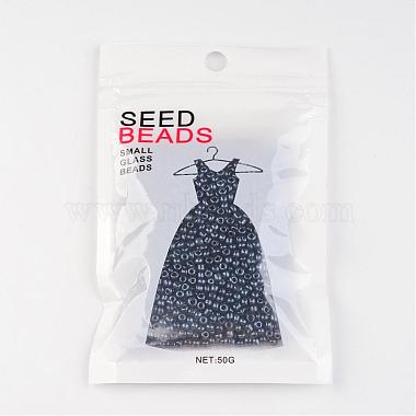 Perles de bricolage artisanales perles de rocaille de verre rondes lustrées de 8/0 couleurs opaques(X-SEED-A012-3mm-129)-3