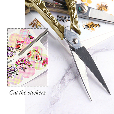 420 Stainless Steel Retro-style Sewing Scissors for Embroidery(TOOL-WH0127-16AB)-4