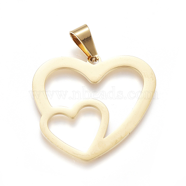 Golden Heart Stainless Steel Pendants