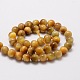 Natural Tiger Eye Round Beads Strands(G-E329-10mm-40C)-2