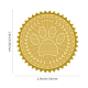 自己粘着性の金箔エンボスステッカー(DIY-WH0211-033)-2