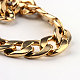 Vacuum Plating 201 Stainless Steel Curb Chains  Necklaces(NJEW-R063-31G)-1