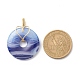 Natural Striped Agate/Banded Agate Pendants(PALLOY-JF01793)-3