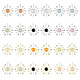 24Pcs 12 Colors Cat Eye Sun Pendants with Crystal Rhinestone(FIND-FH0007-93)-1