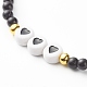 Pray & Love Acrylic Beads Stretch Bracelet Set for Gift(BJEW-JB06679)-6