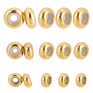 30Pcs 3 Style Bead Sets, Including 202 Stainless Steel Stopper Beads, Golden & Stainless Steel Color, 10pcs/style(STAS-DC0001-83)
