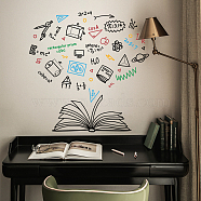 PVC Wall Stickers, for Wall Decoration, Book, 800x390mm(DIY-WH0228-929)
