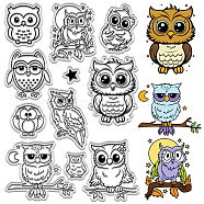 Custom PVC Plastic Clear Stamps, for DIY Scrapbooking, Photo Album Decorative, Cards Making, Stamp Sheets, Film Frame, Owl, 160x110x3mm(DIY-WH0439-0348)