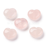 Natural Rose Quartz Beads, Heart, 8.5x10.5x5mm, Hole: 1mm(G-K369-03B)