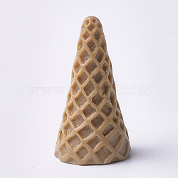 Resin Decoden Cabochons, Ice Cream Cone, Dark Goldenrod, 36x20mm(CRES-Q206-18D)