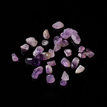 Natural Amethyst Chip Beads, No Hole/Undrilled, 5~10.5x5~7x2~4mm