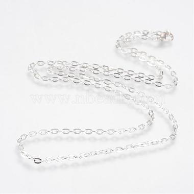 Iron Cable Chains Necklace Making(MAK-R013-60cm-S)-2