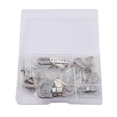 5 Sets 5 Styles Zinc Alloy Bag Twist Lock Accessories(FIND-SZ0001-24)-3