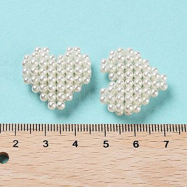 プラスチック製の模造真珠織りビーズ(KY-G028-01)-3