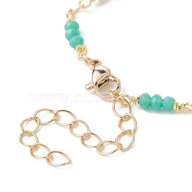 Fabrication de bracelets en chaîne à maillons en perles d'imitation en plastique(AJEW-JB01150-44)-3