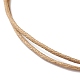 Triple Spiral Shell Beaded Bracelet with Tortoise Charm(BJEW-JB07547-02)-5