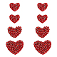 8Pcs 3 Style Heart Handmade Appliques(PATC-FG0001-71)-1