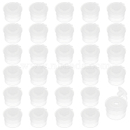 60Pcs Plastic Bottle Stoppers with Flip Cap, Press in Bottle Adapter with Lid, Dosing Adapters, Column, WhiteSmoke, 17x16.5x11.5mm, Hole: 3.6mm, Inner Diameter: 12.5mm(AJEW-BC0007-13B)