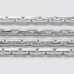 304 Stainless Steel Cardano Chains, with Spool, Soldered, Stainless Steel Color, 0.8x0.8mm, about 32.8 Feet(10m)/roll(CHS-K007-03A)