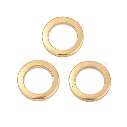 Ion Plating(IP) 304 Stainless Steel Linking Rings, Ring, Real 18K Gold Plated, 8x1mm(X-STAS-F187-51G-8MM)