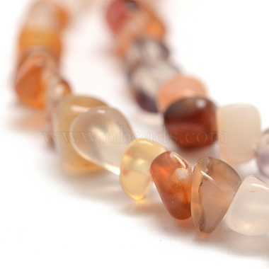 Teints naturels perles de cornaline brins(G-F465-22)-4