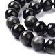 Natural Silver Obsidian Beads Strands(X-G-D083-01A)-3
