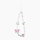 Transparent Acrylic & Plastic Bead Mobile Strap(HJEW-YW00380-01)-1