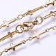304 Stainless Steel Chain Necklaces(STAS-P164-01G)-2