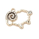 Alloy Rhinestone Pendants(ALRI-D303-05G)-1