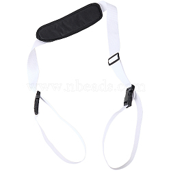 Polyester Beach Chair Strap, for Carrying Folding Chairs Backpacks Camping Chairs, with Plastic Buckles, White, 105~1800x75mm(FIND-WH20004-31)