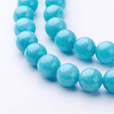 Chapelets de perles rondes en jade de Mashan naturelle(G-D263-10mm-M)-2