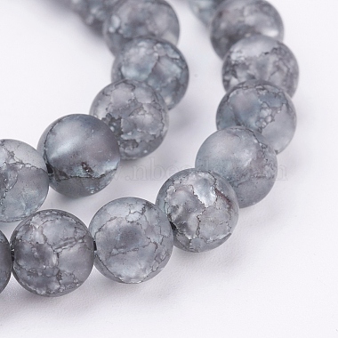 Chapelets de perles en quartz craquelé synthétique(X-CCG-K002-8mm-08)-3